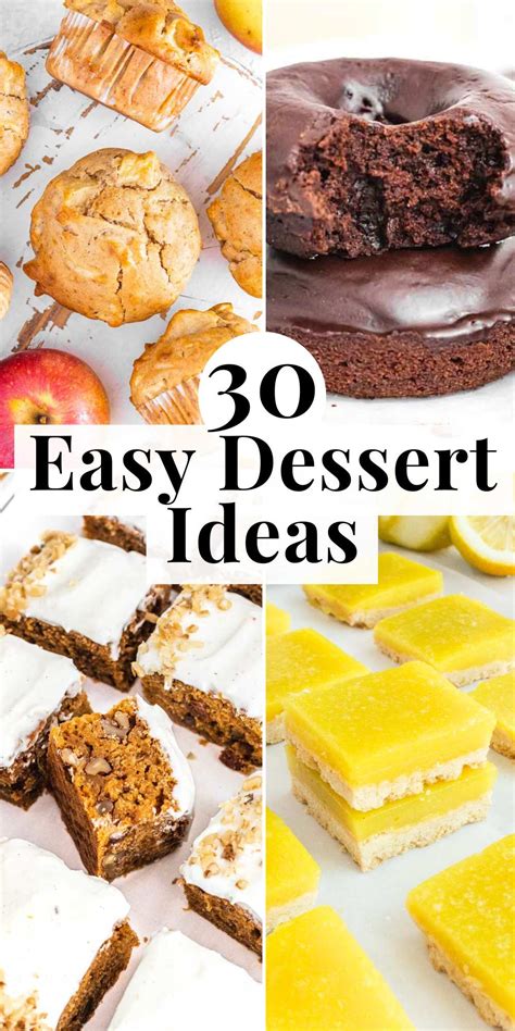 Easy Desserts Made Simple: Delicious Treats with Few Ingredients