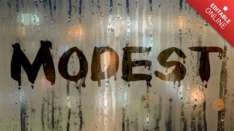 Modest | Text Effect Generator | TextStudio