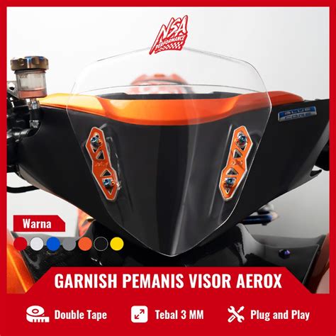 Jual Nsa Garnish Visor Aerox Old Aerox New Bracket Windshield Aerox