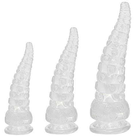 Birdsexy 18 5cm Anal Plug Sex Toys Threaded Suction Cup Anal Plugs For Men And Women Transparent