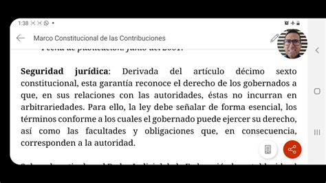 Garantía de SEGURIDAD JURÍDICA Marco Constitucional de las