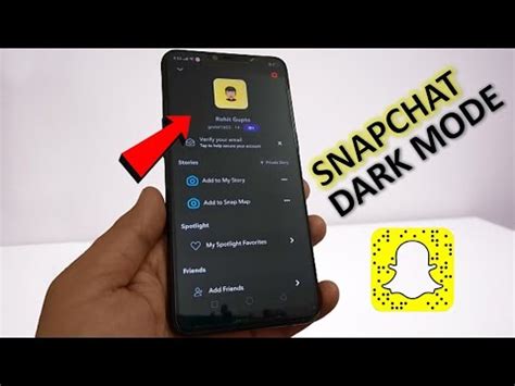 Snapchat Dark Mode Enable Trick For Android 2021 Enable Dark Mode