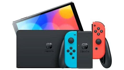 Игровая приставка Nintendo Switch OLED 64ГБ (Neon Blue/Neon Red) купить ...