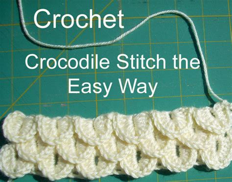 Crocodile Crochet Stitch Instruction