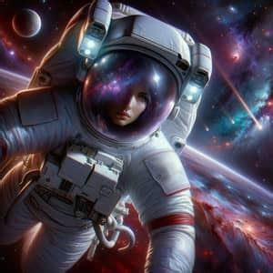Nude Girl In Space Stunning Cosmic Scene AI Art Generator Easy Peasy AI