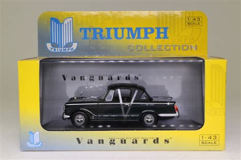 Vanguards Va Triumph Herald Convertible Soft Top Conifer Green