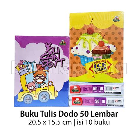 Jual Buku Tulis Dodo Lembar Per Buku Notebook Sekolah Bergaris