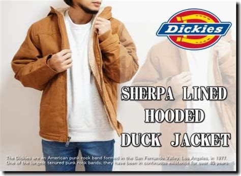 Amazon [dickies ディッキーズ ] Sherpa Lined Hooded Duck Jacket Tj350 Rinsed