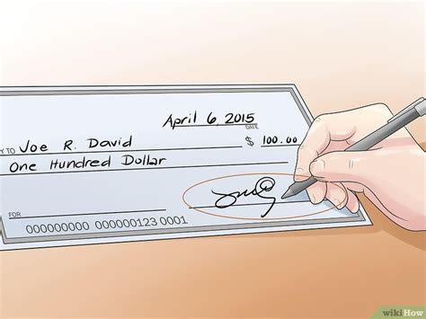 Cómo Llenar Un Cheque 6 Pasos Con Fotos Wikihow