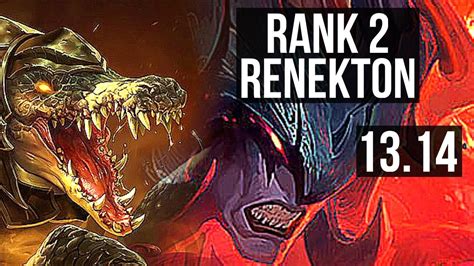 Renekton Vs Aatrox Top Rank 2 Renekton Rank 9 2 2 9 Na Challenger 13 14 Youtube