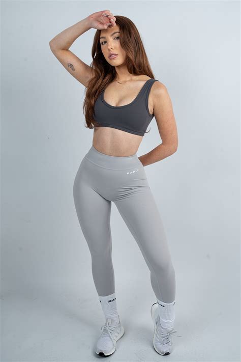 BASIC SCRUNCH BUM LEGGINGS GREY ShopperBoard