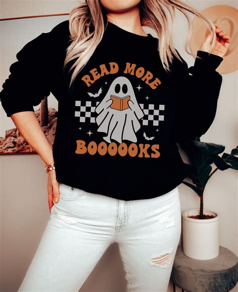 Teacher Halloween Sweatshirt Halloween Teacher Shirt Read Etsy