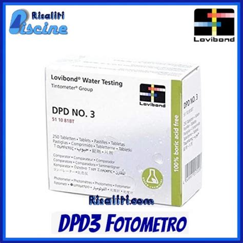 Reagenti Dpd Lovibond Fotometro Colorimetro Scuba Ii Piscina Lovibond