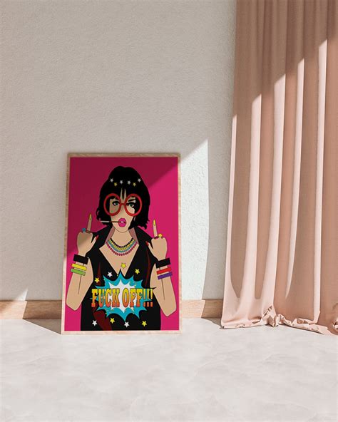 Fuck Off Digital Art Wall Art Wall Decor Inspirational Art Etsy