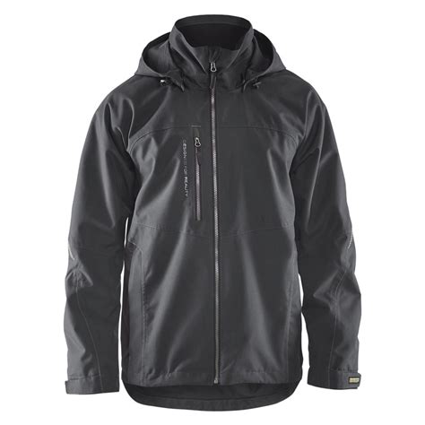 Veste Hardshell Blakl Der Gris Fonc Noir L Toolstation