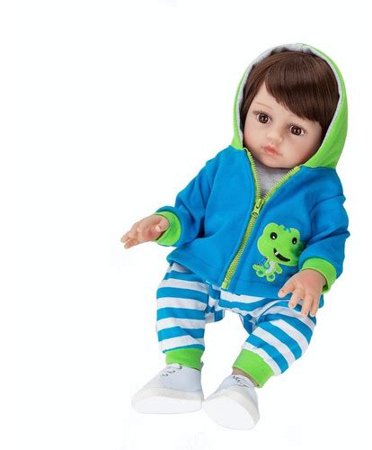 Brastoy Sapo Boneca Bebe Reborn Nino 100 Silicone 48cm Parcelamento