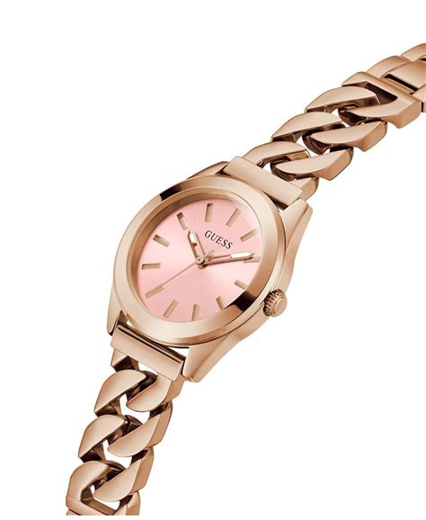 Guess Women S Analog Rose Gold Tone Stainless Steel Watch 32mm Macy S