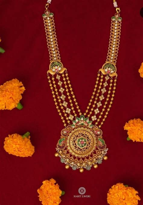 21 Most Beautiful Traditional Gold Necklace And Haram Designs • South