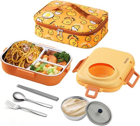 Amazon ArderLive Bento Lunch Box For Adult Stainless Steel Lunch