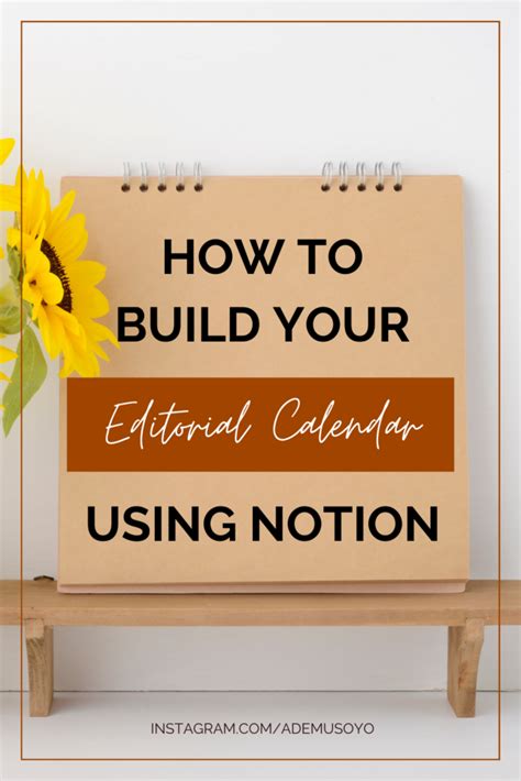 How To Build Your Editorial Calendar Template Using Notion - Ademusoyo