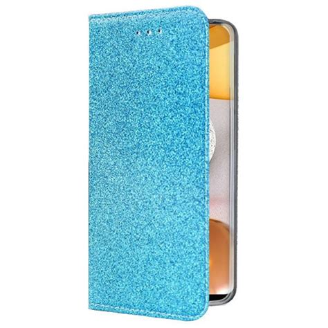 Capa Samsung Galaxy A42 5G Flip Glitter Azul Capas de Telemóveis