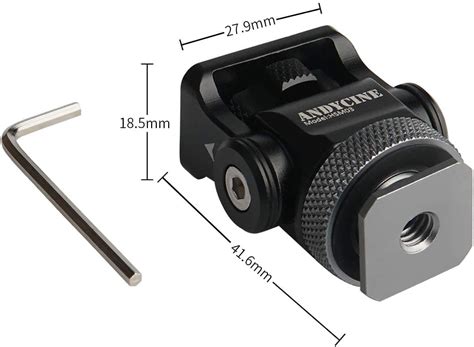ANDYCINE Hot Shoe Mount With Locating Pin For Atomos Ninja