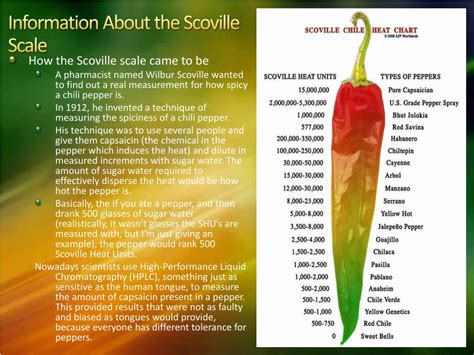 PPT - Scoville Heat Units PowerPoint Presentation, free download - ID ...