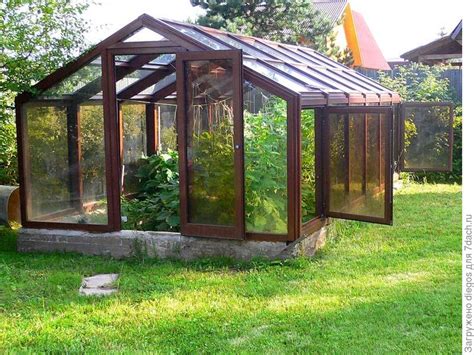 Стеклянная теплица своими руками