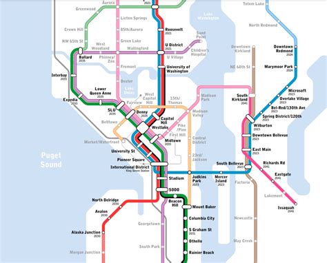 Seattle Subway Map Transit System