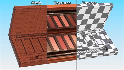 Urban Decay Naked Heat Eyeshadow Palette With Brush Fur D Model Max Free D