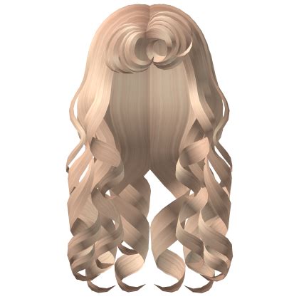 2000s Messy Mermaid Curls In Blonde Roblox