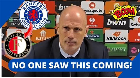 Sad Confirmed In Holland Turbulent Afternoon At Ibrox Rangers Fc