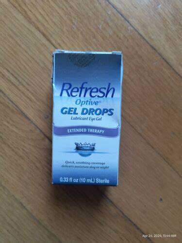 Refresh Optive Gel Drops Lubricant Eye Gel 033 Fl Oz 10 Ml Exp 102024