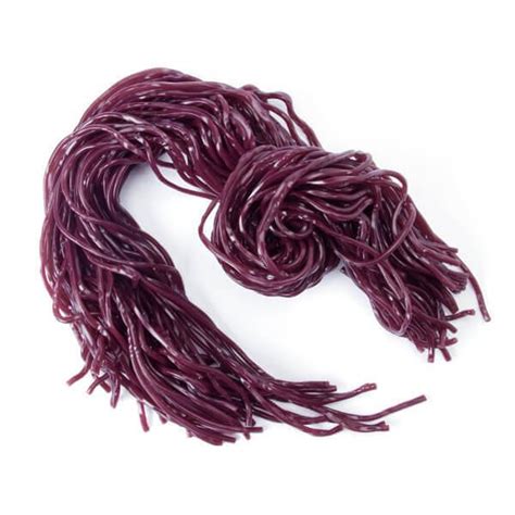 Gustafs Purple Grape Licorice Laces Candy 2lb Bag Candy Warehouse