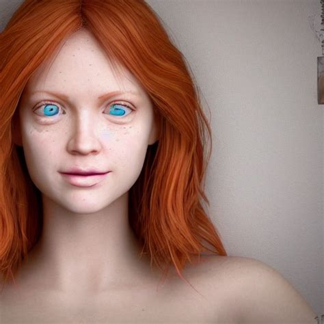 1girl A Real Perfect Female Anatomy Of Ginger Beautiful Female