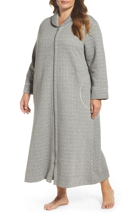 Carole Hochman Quilted Zip Robe Plus Size Nordstrom