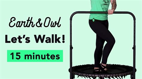 Walk Workout For Seniors On A Rebounder Rebounding For Beginners With Earth And Owl Youtube