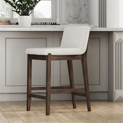 Nathan James Gracie Modern Counter Height Bar Stool With Back Counter