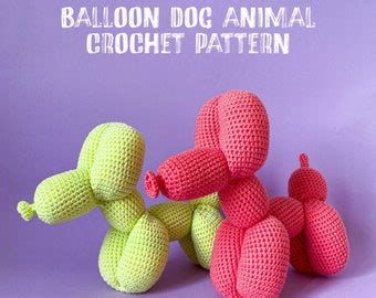 Balloon Dog Crochet Amigurumi Pattern - Etsy