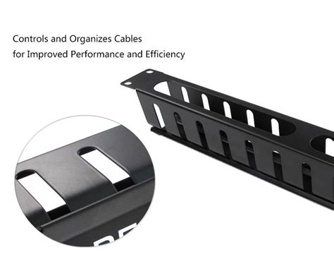 Rj45 Ethernet Cable Manager Organizer 1u 19 Inch Metal With 12 Slot