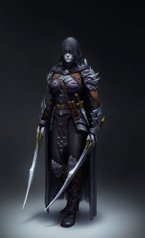 Dark Assassin Yoon Seseon Fantasy Women Warrior Woman Fantasy Warrior