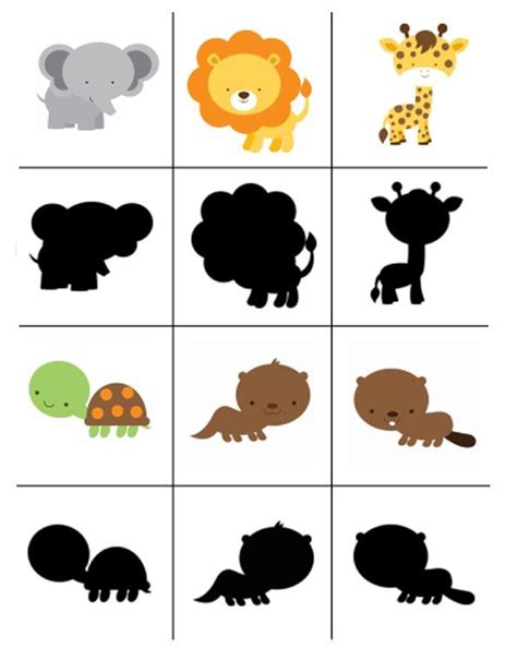 В мире животных. Африка | Preschool activities, Shadow activities ...