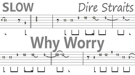 Dire Straits Why Worry Slow Guitar Solo Tabbackingtrack Youtube