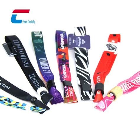 Custom RFID Eco Fabric X Band Wristband Manufacturer