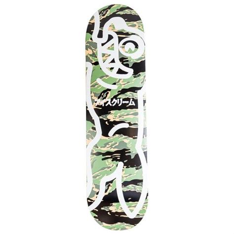 Ice Cream Stash Skateboard Deck Camo Black Skateboard Decks