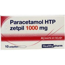 Paracetamol Htp Zetpil 1000mg 10st Boots Nederland