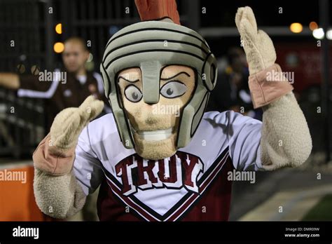 Troy University mascot. Troy University, of the Sun Belt Conference, at ...