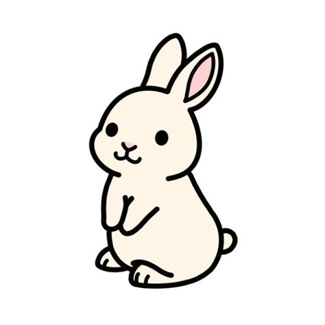 "White Bunny" Sticker for Sale by littlemandyart | Cute drawings, Cute cartoon drawings, Bunny ...