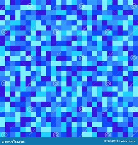 Blue Pixel Pattern or Background in Pixel Art Stock Vector ...