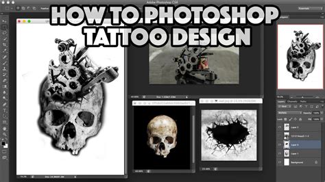 HOW TO PHOTOSHOP A TATTOO DESIGN YouTube